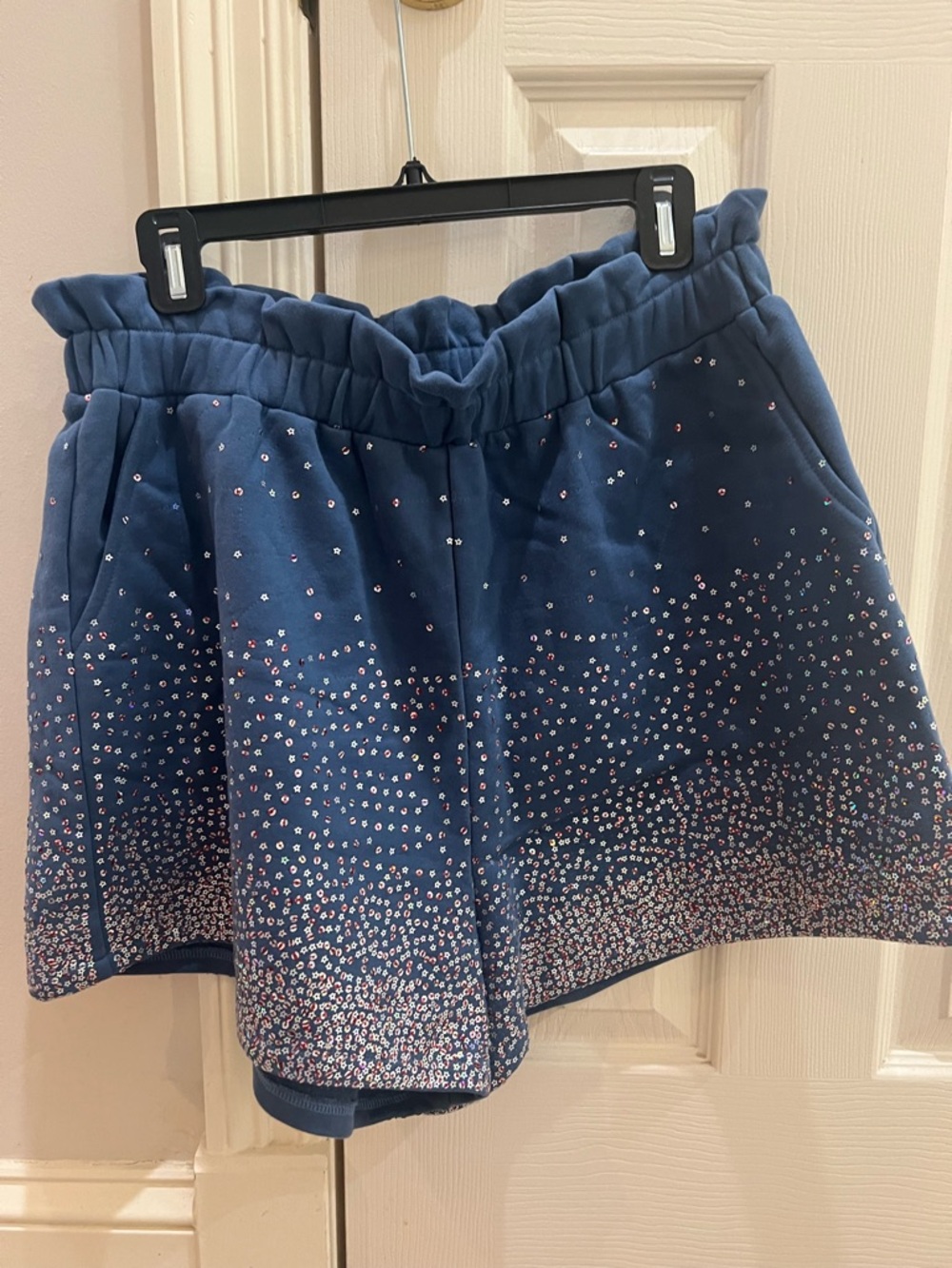 Queen of Sparkles Sequined Navy Short Set - Picture 5 of 7